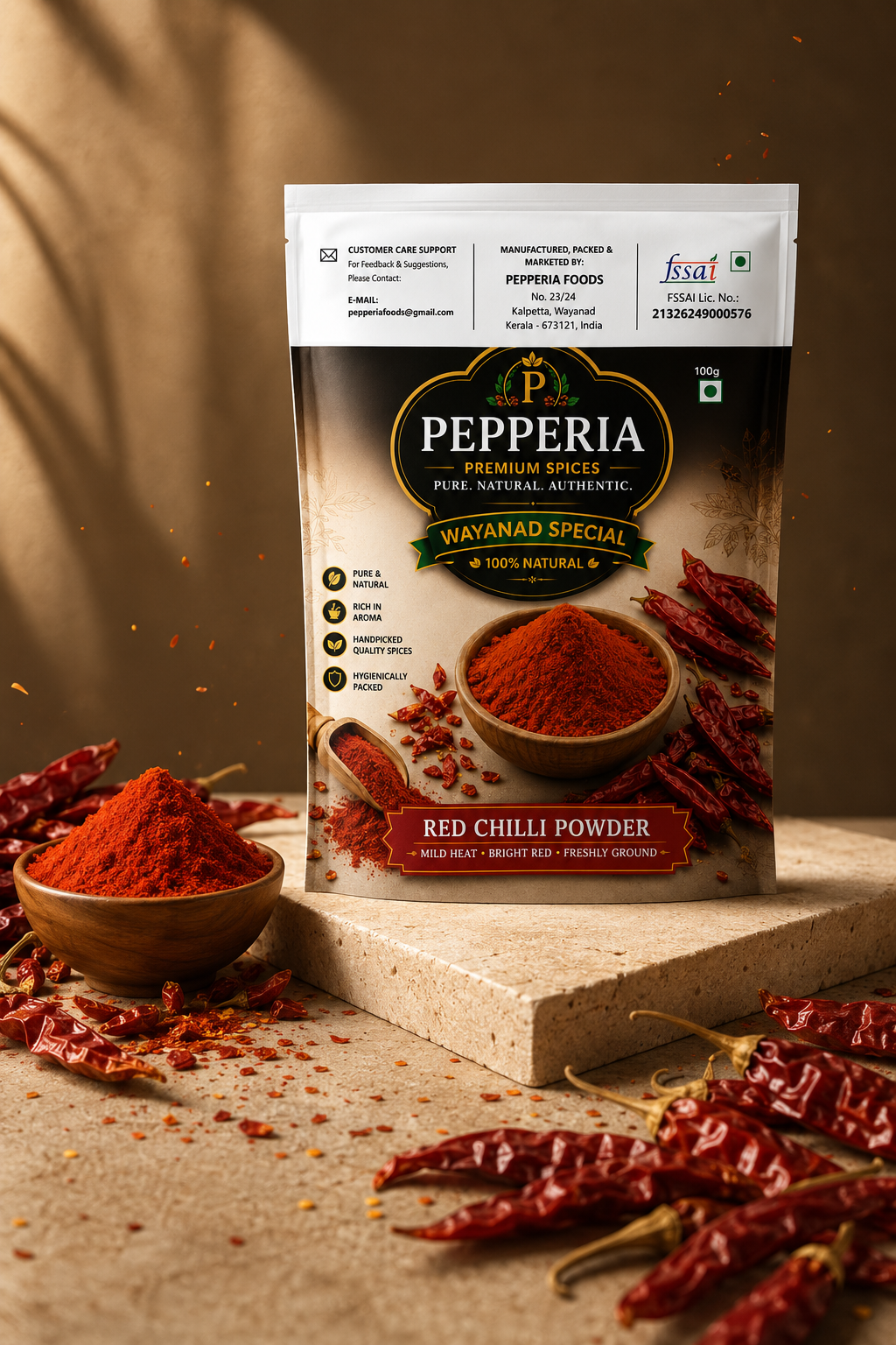 Pepperia Wayanad Special Red Chilli Powder