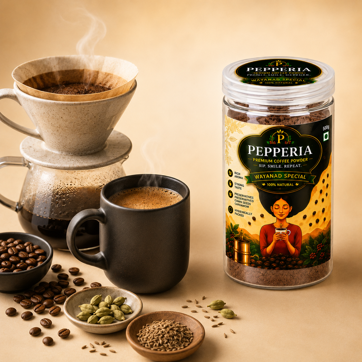 Pepperia Wayanad Special Premium Coffee Powder